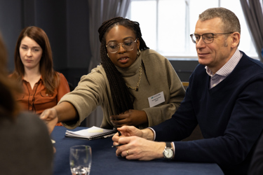 Delegates around a table at Tomorrow's Engineers Live event