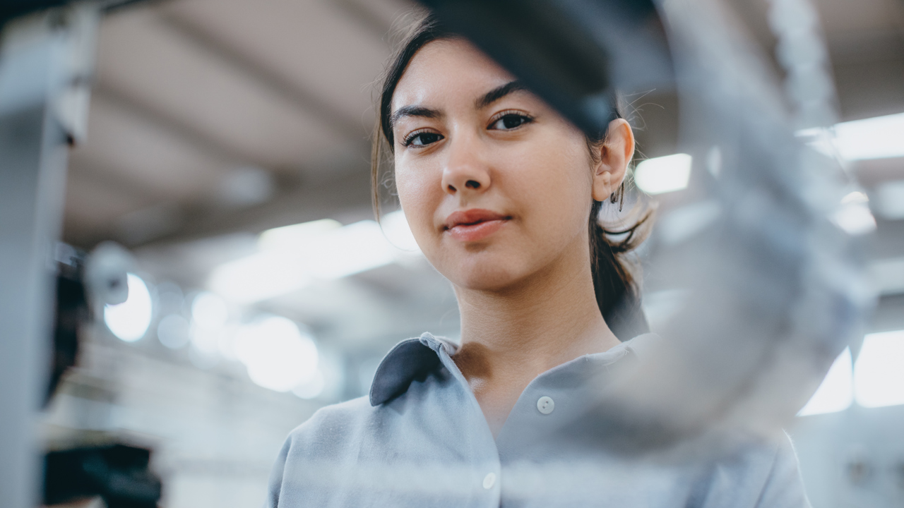 Person at work staring at the camera 