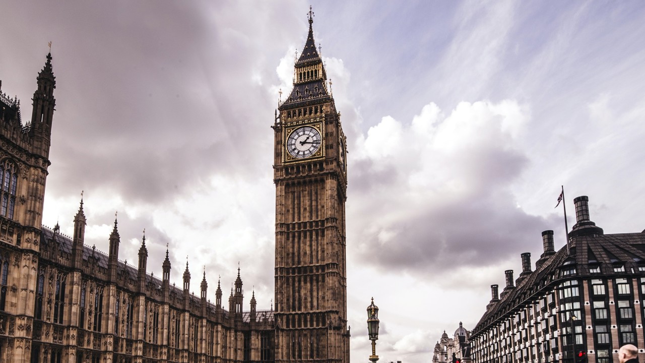 The Houses of Parliament and Big Ben in London